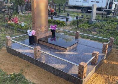 Образец двойного гранитного памятника